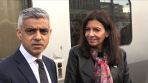 Anne Hidalgo accueille le maire de Londres à Paris