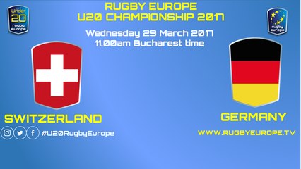 Download Video: SWITZERLAND / GERMANY - RUGBY EUROPE U20 CHAMPIONSHIP 2017