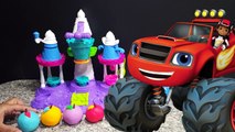 Monster Trucks & Blaze Learn Colors Play Doh Ice Cream Fun & Educ