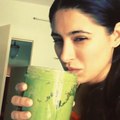Nargis Fakhri  It's like baby food. Drinking my veggies and fruit! Exciting stuff