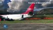 Un avion rate son atterrissage et prend feu sur la piste au Pérou.