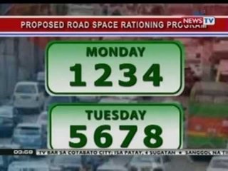 BP: Bagong number coding scheme ng MMDA, ipinanukala