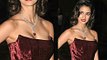 Disha Patani In Strapless Red Gown - HELLO Hall Of Fame Awards 2017