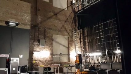 binche Dans les entrailles du théâtre de Binche après l'incendie
