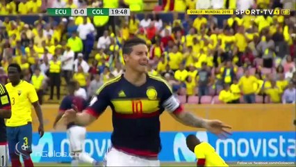 James Rodriguez marque un goal sans savoir où est le ballon