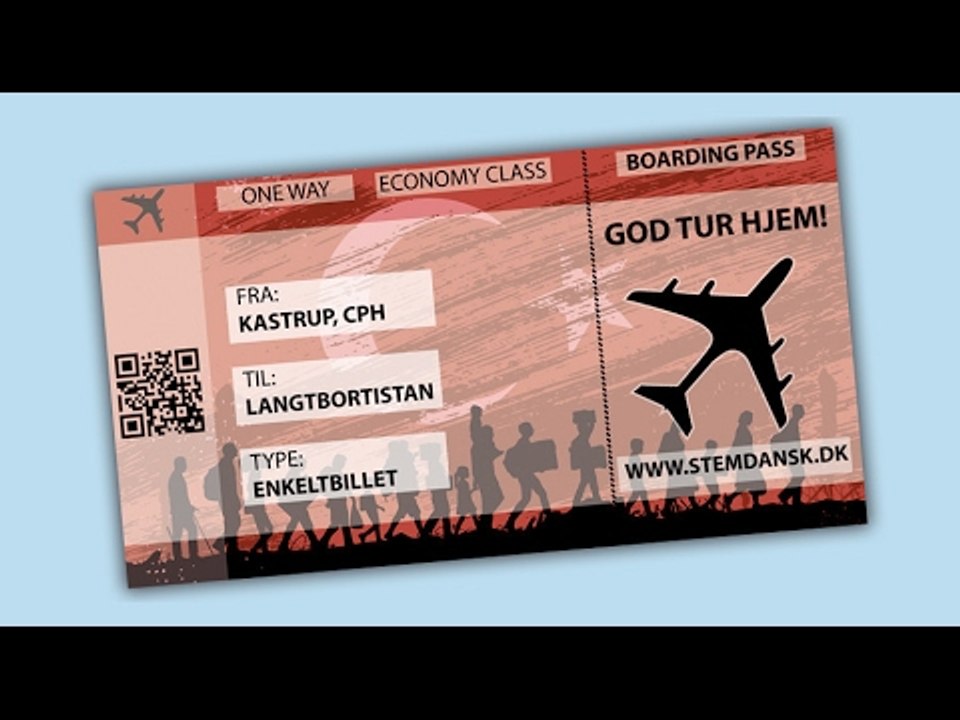 'Have a good trip home' Danish far-right party distributes ‘one-way tickets’ to immigrants (DEBATE)