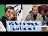 Arun Jaitley slams Rahul Gandhi for disrupting parliament | Oneindia news