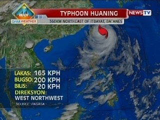 SONA: Bagyong Huaning, magla-landfall sa Taiwan, hatinggabi ng Biyernes o madaling-araw ng Sabado