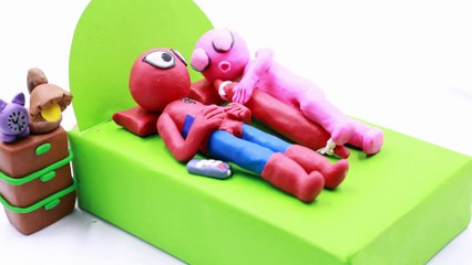 Bad Baby Victoria Spiderman threatened Spidergirl Stop motion videos