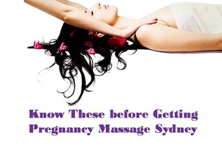 Massage Therapist Sydney- Pregnancy Massage Sydney