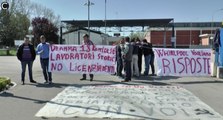 Carinaro (CE) - Proteste dei lavoratori Iscot (29.03.17)