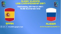 SPAIN / RUSSIA - RUGBY EUROPE U20 CHAMPIONSHIP 2017