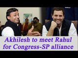 UP Election 2017:  Akhilesh Yadav to meet Rahul Gandhi for Cong-SP alliance | Oneindia news