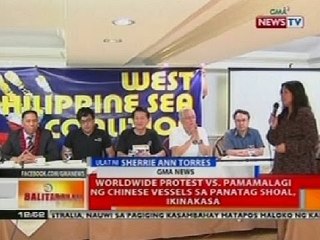 BT: Worldwide protest vs pamamalagi ng Chinese vessels sa Panatag Shoal, ikinakasa