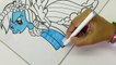 My little Pony RAINBOW DASH Coloring Pages MLP Speed