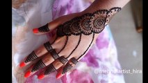 How to apply new latest henna mehndi designs for hands for eid,diwali,weddings tutorial 2017