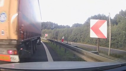 Quand un routier te pourri et éclate ta voiture