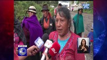 Quebrada se represó en Chimborazo