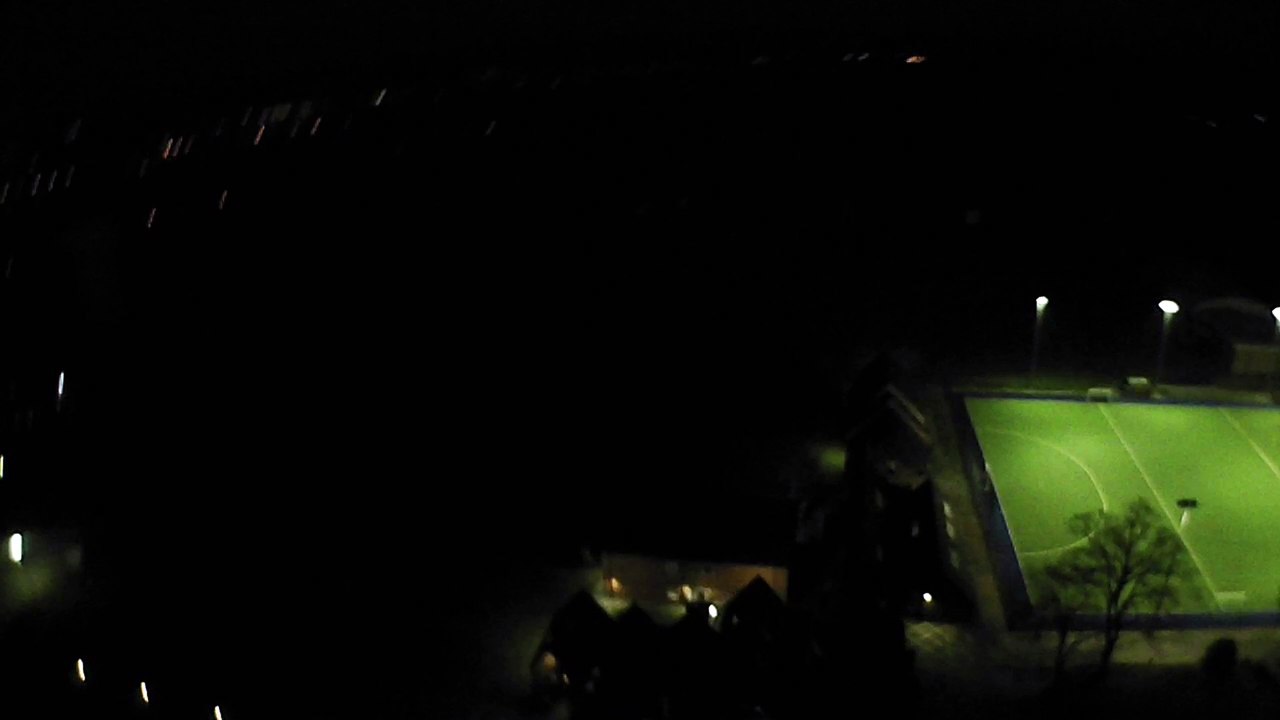 Flying hudsan drone at. Night