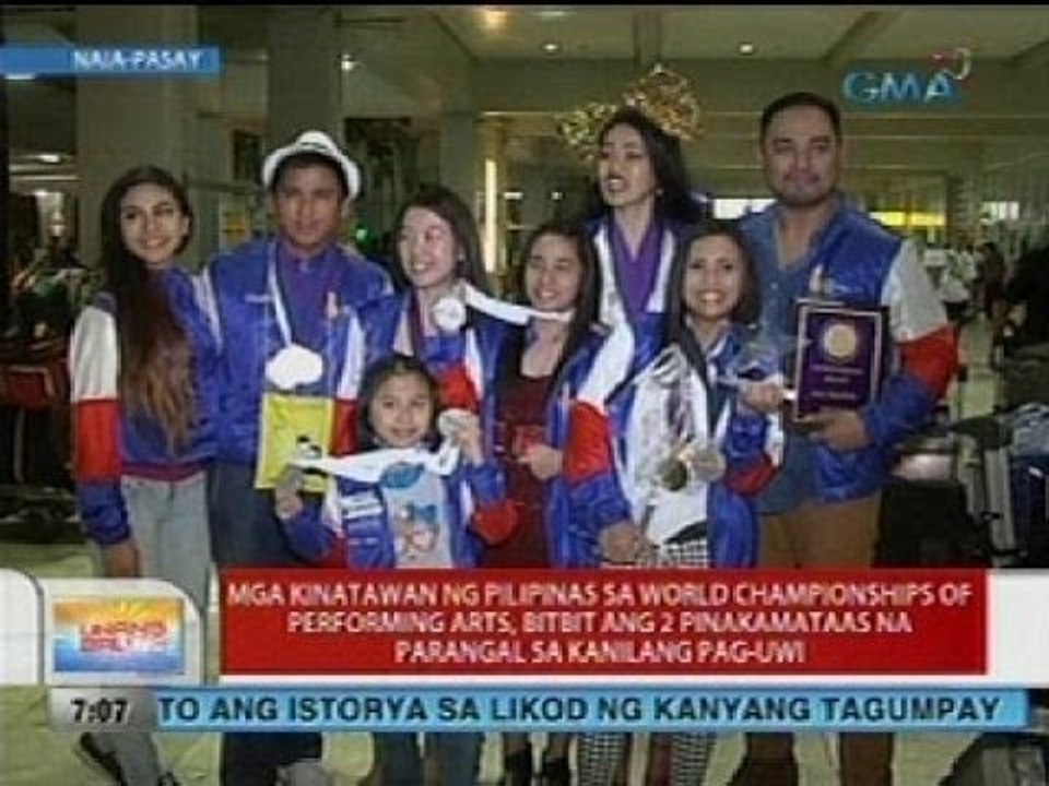 Mga kinatawan ng Pilipinas sa WCOPA, bitbit ang 2 pinakamataas na parangal sa kanilang pag-uwi