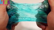 KIY How To Make 'Colors Slime Mini Pool Foam Clay' Learn Colors Numbers Counting Ice-