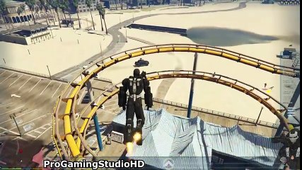 GTA 5 Iron Man - Ultimate WAR Machine Brutal Kill (GTA V PC Mods Gameplay)