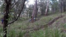 Flying Rock Takes Out Dirt Biker