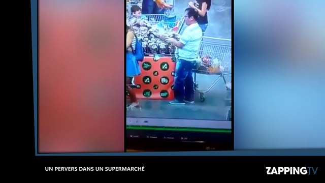 Un pervers regarde sous les jupes des femmes dans un supermarché (vidéo)