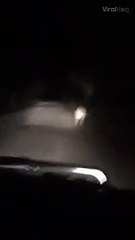 Un canguro sta correndo davanti alla loro auto, ma ad un tratto si volta e... Terrificante!