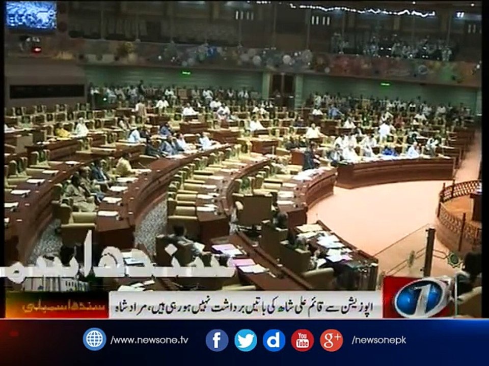 Ruckus in Sindh Assembly as PPP, MQM lawmakers exchange harsh words