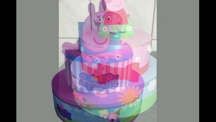 Bolos Fake Peppa Pig para festa infantil