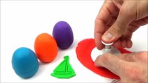 Row Row Row yo Shapes sing along - Play Doh Surprise Eggs