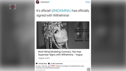 Nicki Minaj Signs With Modeling Agency