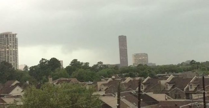 Storm Clouds Rotate Over Houston