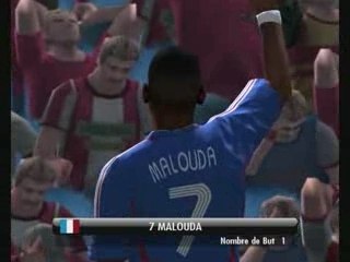 PES 2008 : but de Malouda sur talonnade