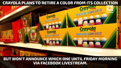 Which color will Crayola retire on National Crayon Day?