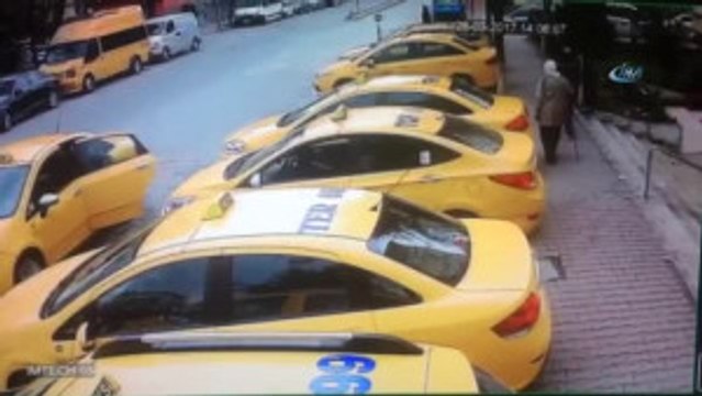 Taksici Dayağı Güvenlik Kamerasında
