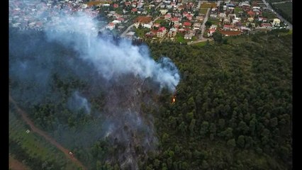 Η φωτιά στο Μαρτίνο από drone