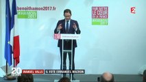 Présidentielle : manuel valls votera pour macron