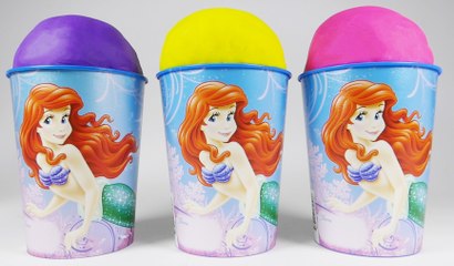 Princess Ariel Suprise Eggs Cups Play Doh Valentines Day