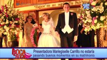 Presentadora Mariegiselle Carrillo no estaría pasando buenos momentos en su matrimonio