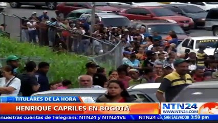 Henrique Capriles viajó a Colombia para pedir ayuda de comida y medicinas para los niños y adultos mayores