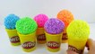 Foam Clay SEggs Play doh Learn colors Hello Kitty Spider