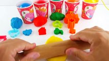 Peppa pig Learn Colors with Play Doh for Kids Modelling Clay Molds Fun and Creative-Oq0CNJ