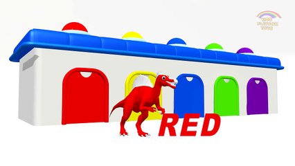 Learning Colors with  Cartoons for Children  Dinosaurs