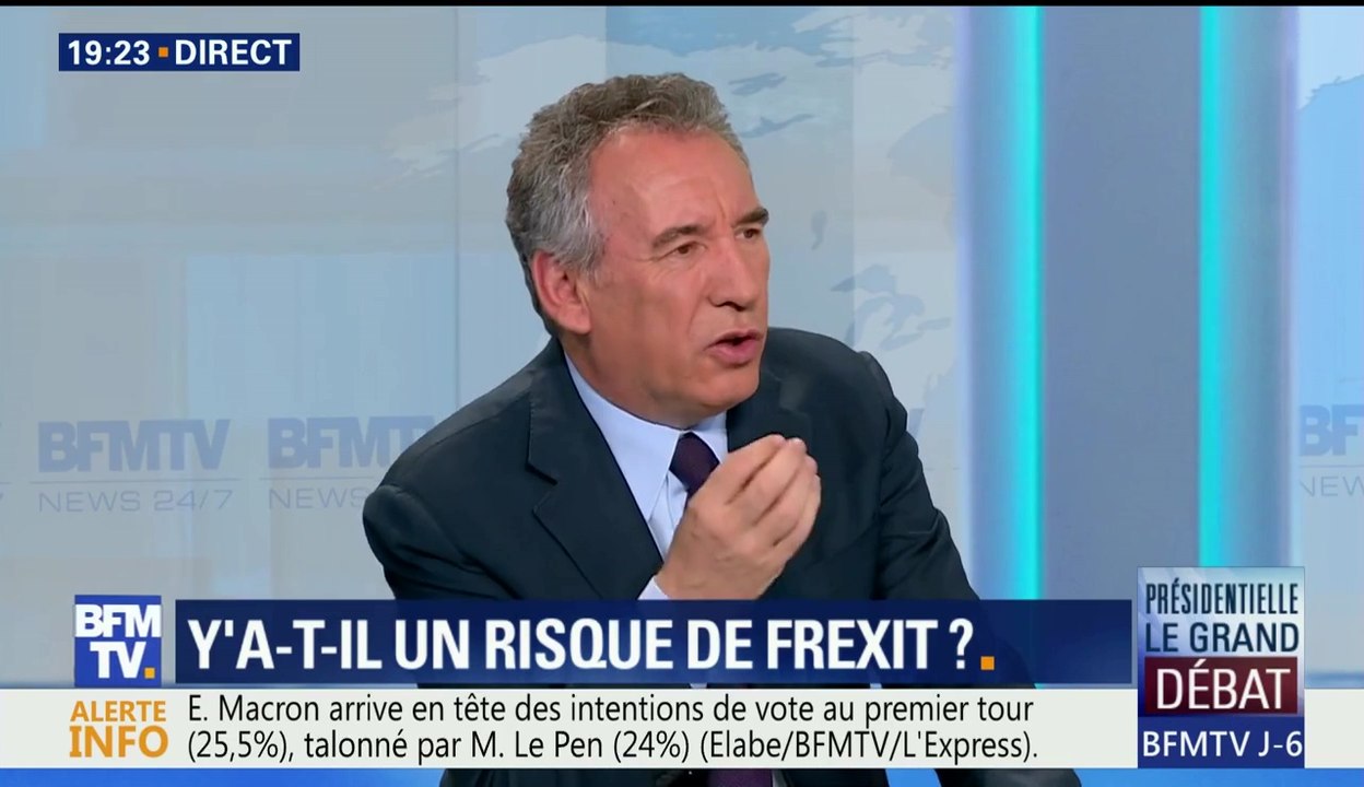 François Bayrou, invité de Ruth Elkrief sur BFMTV - 290317