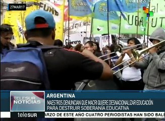 Argentina:maestros siguen movilizados, exigen abrir paritaria nacional