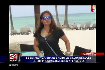 Cae pareja acusada de robar fondos del programa Juntos y Pensión 65 en Cajamarca