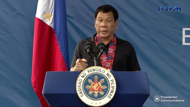 Duterte: it's not my duty to wage war against my own people
