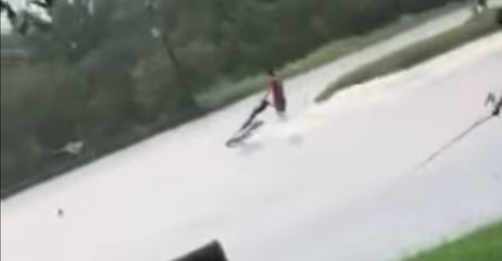 Jet Ski Seen Zipping Through Flooded Cricket Pitch